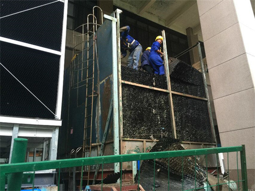 方形冷卻塔的組成與安裝(225噸方形冷卻塔安裝步驟)